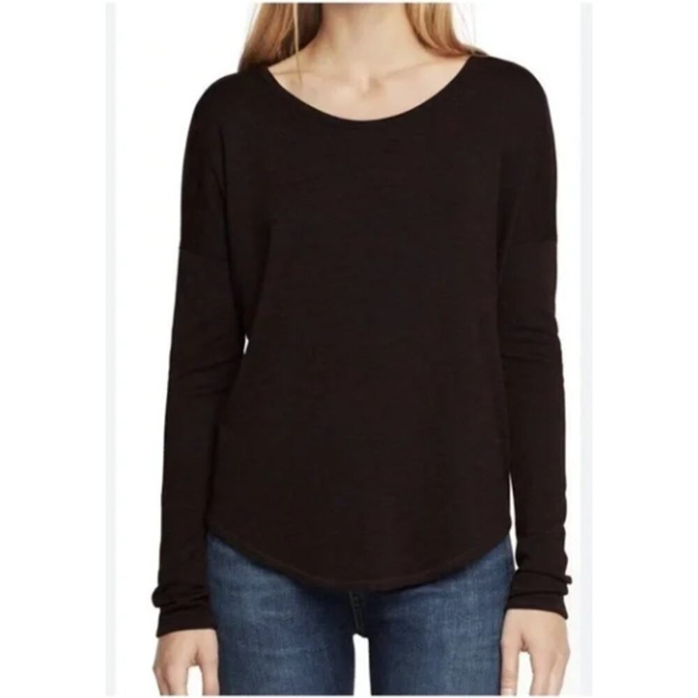 Rag & Bone Jean The Knit‎ Vee Hudson Top in Berry Port Purple Heathered S